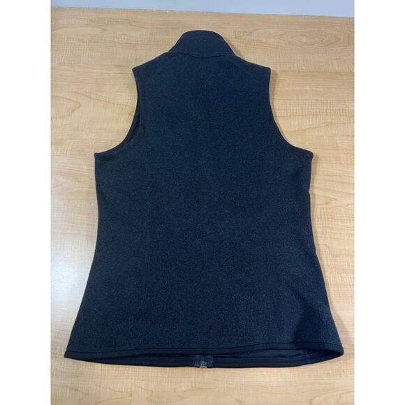Patagonia Better Sweater Fleece Black Vest Zip Up Womans Size Med - Picture 2 of 6
